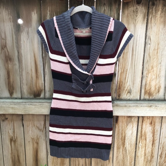 Dresses & Skirts - Made for me to look amazing sweater dress M stripe